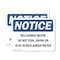 Signmission Reclaimed Water Do Not Fish Drink Or Play, 14 in W x Rectangle, Plastic OS-2PACK-NS-P-1014-L-17996 - alternate 1